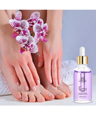 Vitamin Nail Strengthening Cuticle Oil with dropper For Fingernail Or Toenail Nail Strengthener Oil For Damaged And Weak Nails 15ml Lavender scent - Buy Online on GoSupps.com