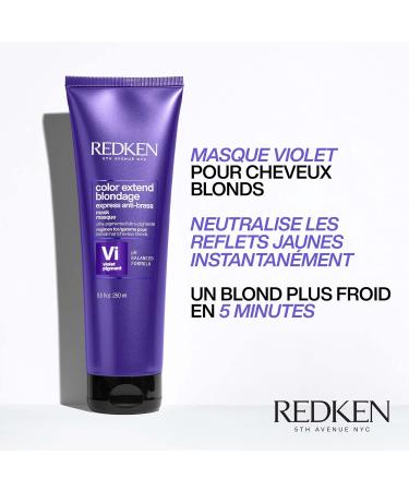 Redken Routine For Blonde and Bleached Hair Set of Shampoo Conditioner and Mask Corrects and Neutralizes Yellow and Copper Tones With Triple Acid Protein Complex Blondage - Buy Online on GoSupps.com