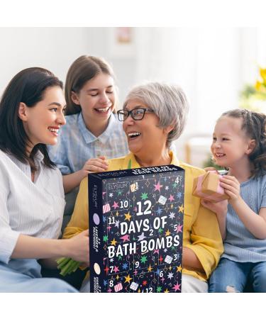Bath Bomb Advent Calendar 2024-12 Days of Bath Bomb with Cute Headband - Christmas Gifts for Women Bath Bombs Gift Set Bath Gift Set Pamper Gifts for Women & Kids - Buy Online on GoSupps.com