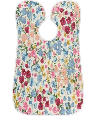 Beard Bib Apron for Men - Non-Stick Waterproof Hair Catcher Cape for Easy Shaving & Trimming | Stylish Floral Design - Buy Online on GoSupps.com