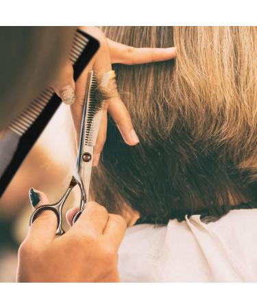 Fcysy 6 Inch Professional Thinning Shears for Hair Cutting - Barber Texturizing Scissors for Haircutting - Blending and Layering Scissors with Comb - Black Thinning Shears for Men, Women, and Dogs - Buy Online on GoSupps.com