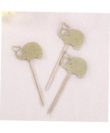 NAMOARLY 3pcs Wedding Glitter Elephant Toppers Elephant Cupcake Picks Love Cupcake Topper Picks Food Gold Glitter Toppers Cocktail Picks Topper Heart Glitter Fruitcakes Rod Heart-shaped Golden medium - Buy Online on GoSupps.com