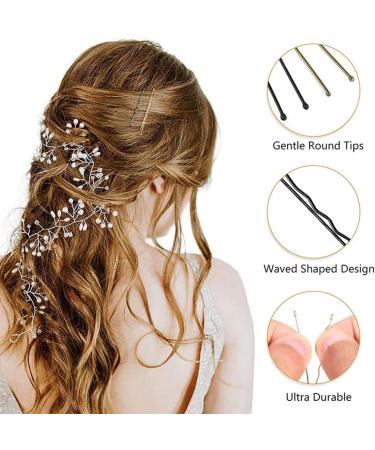 200 U-Shaped Bobby Pins Kit for All Hair Types - Metal Hair Clips for Women & Girls - Buy Online on GoSupps.com
