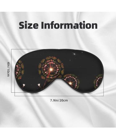 Starry Dandelion Eye Mask | Soft & Adjustable Sleep Mask for Men & Women | Comfortable Nighttime Eye Cover - Buy Online on GoSupps.com