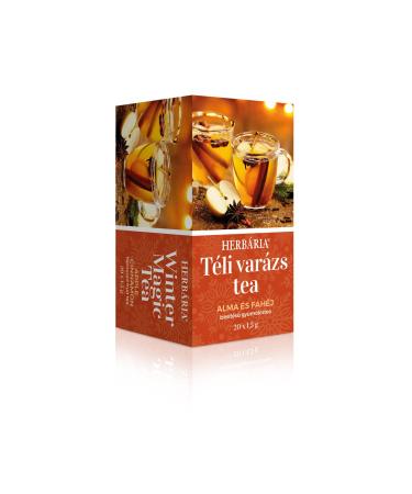 Herbaria Apple and Cinnamon 100% Natural Fruit and Herbal Flavoured Seasonal Tea with Hibiscus Flower Rosehip and Cardamom