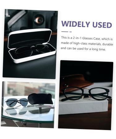 Buy Healvian Double-Lod-Like Glasses Case - 4 Sets Glass Bottle Organizer Sunglasses & Tweezers Violet Leather PU Travel Solution - International Shipping Available - Buy Online on GoSupps.com