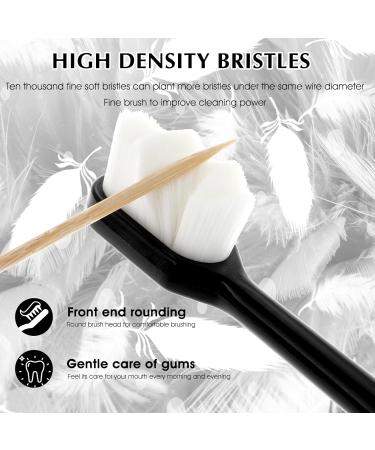 Buy Wllhyf Extra Soft Toothbrush Set - Micro Nano Fiber for Sensitive Gums - 6 PCS Adult & Child Toothbrushes (Black Green Pink) - Ideal for Oral Care & Gum Recession - Buy Online on GoSupps.com