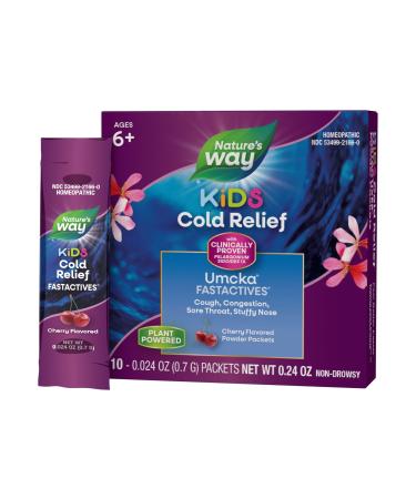 Nature's Way Umcka ColdCare Children's Cherry FastActives 10 Count (Packaging May Vary)