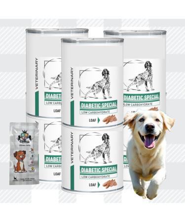 AETN Creations Diabetic Dog Food Bundle 6 x 410g Tins Wet Food Plus AETN Jerky Treats for Diabetic Dogs - Buy Online on GoSupps.com
