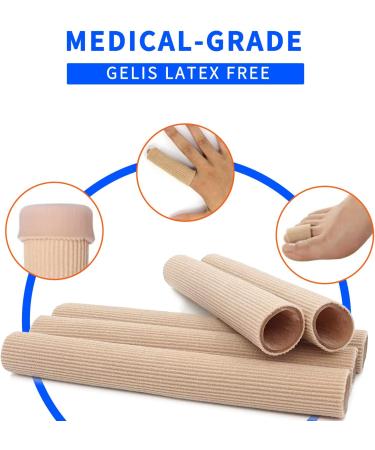 6 Pack Gel Toe Sleeves - Silicone Toe Protectors for Pain Relief and Prevention of Corns, Calluses, Blisters, and Hammertoes - Toe Separators for Men and Women - Buy Online on GoSupps.com