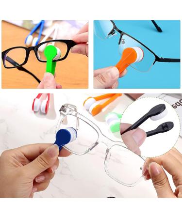 20Pcs Mini Sunglasses Cleaner Set | Microfiber Eyeglass Cleaning Tools in 5 Colors - Premium Soft Cloth & Brush for Spectacles - Buy Online on GoSupps.com