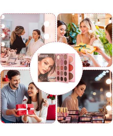 Makeup Eyeshadow Palette - 21-Color Book-Style Kit | Eyeshadow Palette Set with Matte and Shimmer Shades Cosmetics Palettes with Blendable Pigments Makeup Kit for Daily Routine Wedding Party - Buy Online on GoSupps.com