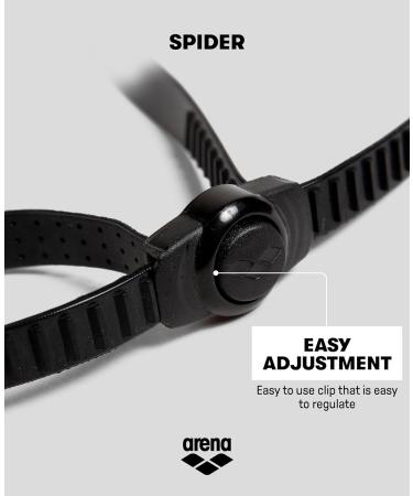 Shop Arena Spider Anti-Fog Swimming Goggles for Adults | UV Protection Self-Adjusting Nose Bridge Hypoallergenic Silicone - Black - Buy Online on GoSupps.com