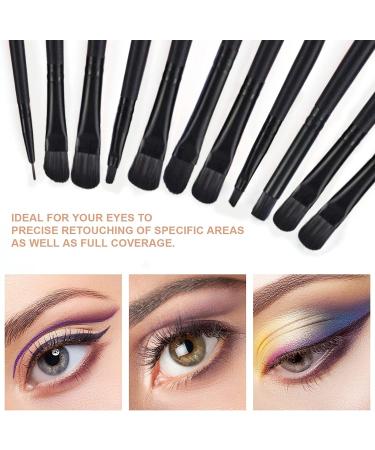 32 Piece Professional Makeup Brush Set with Nylon Bag - BLACK - Buy Online on GoSupps.com