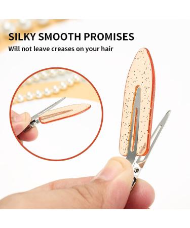 YIERSO No Bend Hair Clips - 8 Pcs Duck Bill Clips for Salon Styling, Bangs, Waves - Pink - Buy Online on GoSupps.com