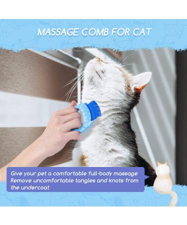 Nobleza Cat Brush - 2 in 1 Undercoat Remover & Massage Comb for Easy Loose Hair Removal | International Shipping - Buy Online on GoSupps.com