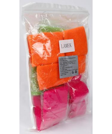 Shop Lamek 9-Stk Neon Welding Band Set - 80s Retro Headbands & Bracelets for Sports & Parties | Perfect for St. Patrick's Day - Pink Green Orange - Buy Online on GoSupps.com
