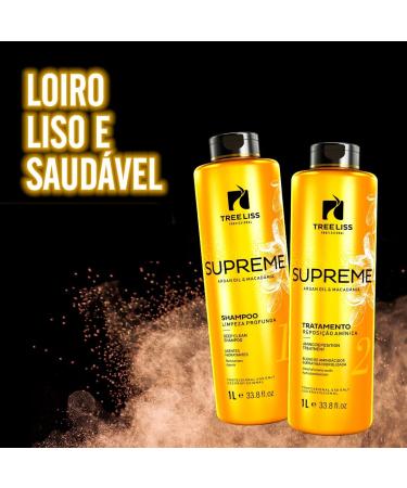 Tree Liss Kit Supreme Professional 1 LT - 2 Steps Shampoo & Treatment for Formaldehyde-Free Hair Straightening | Premium Keratin Alisado - Buy Online on GoSupps.com