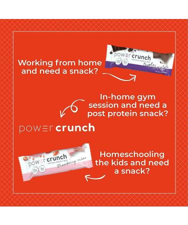 Power Crunch Peanut Butter Fudge Protein Wafer Bars - High Protein Snacks (12 Count) - Delicious Taste! - Buy Online on GoSupps.com