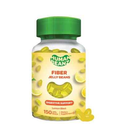 Human Beanz Fiber Jellybean Gummies for Adults Nutritional Vegetarian Supplements 150 Jellybeans