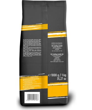 HS Trading DERFRANZ Crema intensity 45 100 Arabica healing coffee beans 1000 g Crema 1 kg 1r Pack - Buy Online on GoSupps.com