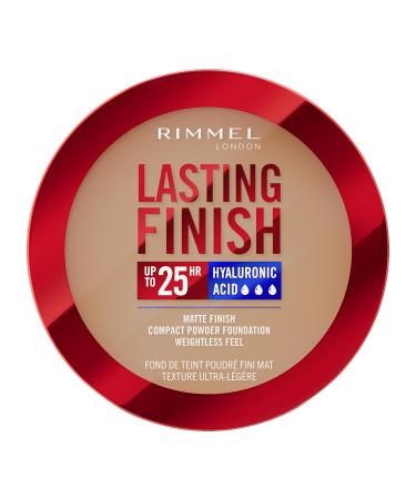 Rimmel Rimmel London Lasting Finish 008 Soft Beige Compact Foundation Soft-Focus Finish Finish Mat Full Coverage SPF20 Vegan Formula 0.25 oz