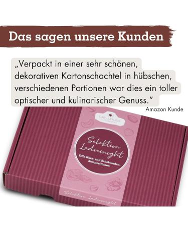 Wellnuss Ladiesnight Premium Vegan Gift Set for Women | Best of Nuts - 4 Delicious Nuss-Snacks | Perfect Gift for Girlfriend Mother Sister - Buy Online on GoSupps.com