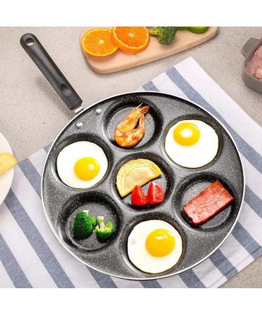 DELURA 7 Holes Frying Pan Multi Function Breakfast Pan Cooking Tools Kitchen Supplies Frying Baking Pan Cooking Pot Kitchen Utensils Cookware - Buy Online on GoSupps.com