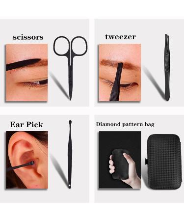 Professional Manicure Stainless Steel Set 7 pcs Portable Nail Clippers Set Pedicure Set Eyebrow Grooming Kit Nail Care Tools with Luxurious Leather Case - Buy Online on GoSupps.com