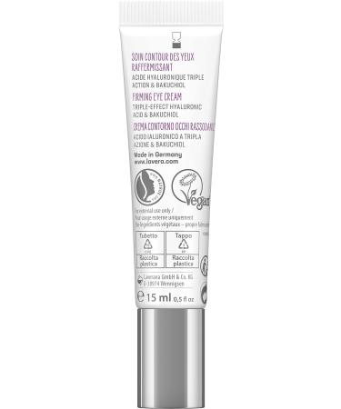Lavera Tightening Eye Care with Triple Hyaluron & Bakuchiol - Paraben-Free Organic Vegan - 15ml - Buy Online on GoSupps.com