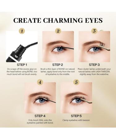 QueWel Individual Eyelash Clusters - D Curl Mix 8-16mm | 72pcs for DIY Extensions | Premium Quality Lashes - Buy Online on GoSupps.com