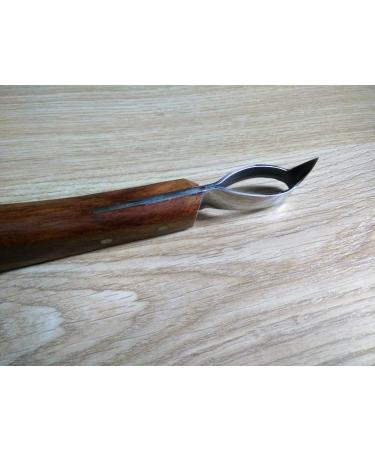 EQUINOX Farrier Hoof Loop Knife With Pick Head Wooden Handle Premium Quality Razor Edge Blade - Buy Online on GoSupps.com