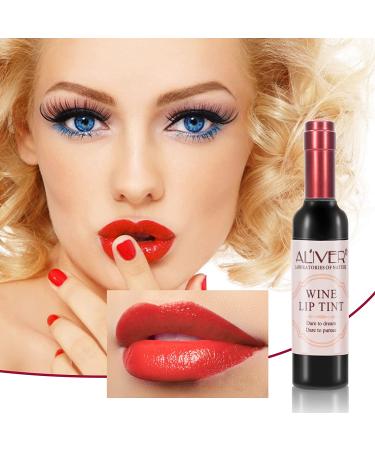 Wine Lip Tint Set - Long Lasting & Waterproof Formula in 6 Colors | Matte Lip Gloss Stain for Moisturizing & Non-Smudge Makeup - Buy Online on GoSupps.com