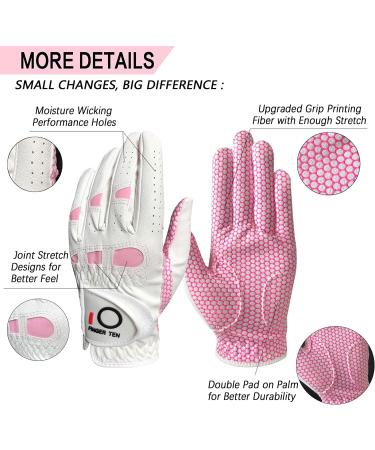 Lovmead Women's Leather Golf Gloves | All-Weather 3D Performance Slipproof Comfort S-XL - Perfect for Summer Play - Buy Online on GoSupps.com