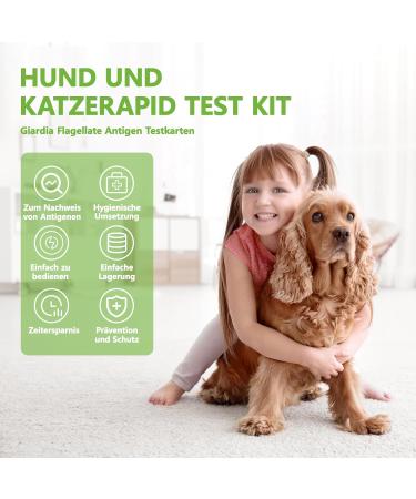 Isenvo 5x Giardia Quick Test Kit for Dogs & Cats | Reliable Intestinal Parasite & Diarrhea Testing - Buy Online on GoSupps.com