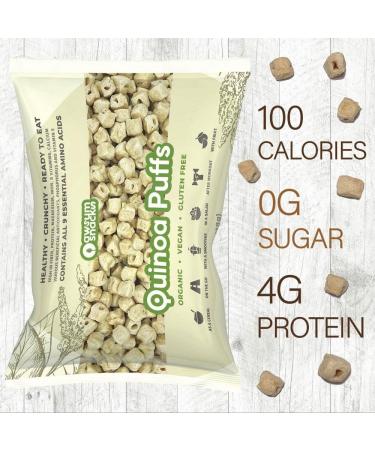 Awsum Snacks Organic Quinoa Puffs 1oz (12 bags) - High Protein, Vegan & Gluten Free - Diabetic-Friendly & Keto-Friendly - Buy Online on GoSupps.com
