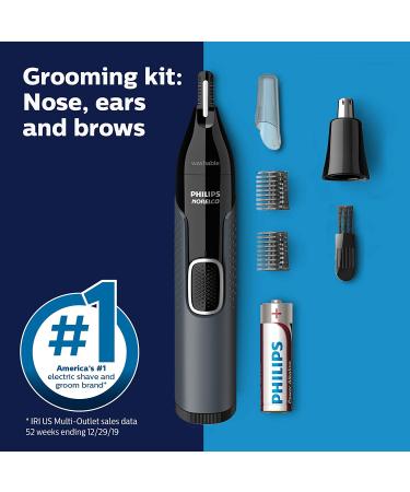 Philips Norelco NT3600/42 Nose Trimmer 3000 - Black for Nose, Ears, and Eyebrows - Buy Online on GoSupps.com