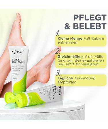  Efasit efasit Foot Balm Rich moisturizing treatment for dry feet with jojoba and rosemary oil comfrey and chamomile nourishes and tones feet 75 ml - Buy Online on GoSupps.com