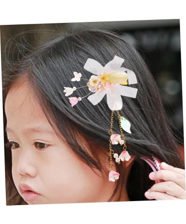 Beaupretty Pink Hair Accessories Pairs tassel flower hair clip pink hair clip hair for kids kid hair flower hair kids hair kids hair clips Hairpin girl Infant Hair Accessories - Buy Online on GoSupps.com