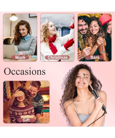 Shop Premium 9MM Curling Wand - Thin Curling Iron for Tight Curls LCD Display Ceramic Barrel - Perfect for All Hair Types - Buy Online on GoSupps.com