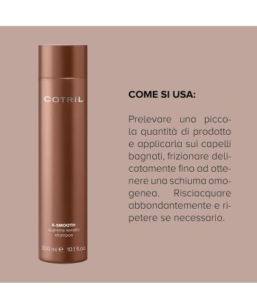Cotril K -Smooth Supreme Keratin Shampoo 300ml - keratin shampoo - Buy Online on GoSupps.com
