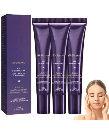 60-SECOND EYE EFFECTS AGE-DEFYING Tinted Firming Gel Tinted Firming Eye Cream 60 Second Eye Cream Tinted Eye Firming Gel 60 Second Wrinkle Reducer Under Eye Cream (3PCS)