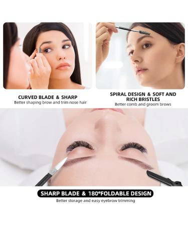Donruby Tweezers Set - 8 Pcs Professional Stainless Steel Precision Tweezer for Eyebrows and Facial Hair Removal - Ideal for Ingrown Hair, Splinters - Daily Beauty Tool - Buy Online on GoSupps.com