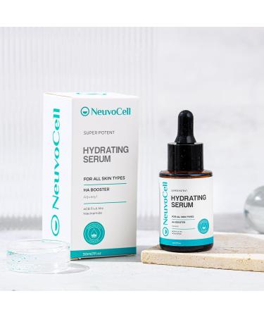 Hydro Booster Serum - Hydrating Anti-Aging Facial Moisturizer with Hyaluronic Acid Niacinamide & Vitamin B5 | 1fl. Oz - Buy Online on GoSupps.com