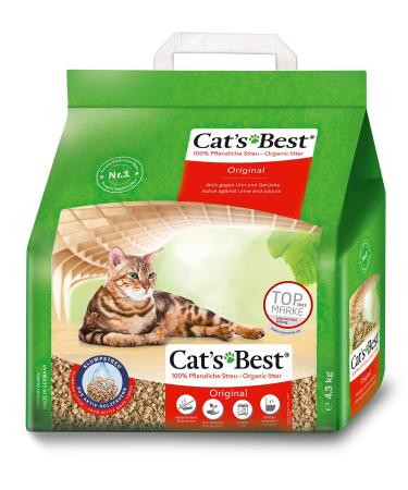 Cat's best original cat litter 100 % vegetable cats clump lump with maximum suction power - of course fights active 4.3 kg / 10 l 10 l / 4.3 kg