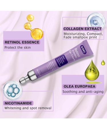 Retinol Eye Cream Retinol Eye Cream Dark Circles Reduce Fine Lines Eye Balm Cream Anti Aging Eye Cream Lightening Eye Cream Smooth Wrinkles Eye Cream Puffiness (1pc) - Buy Online on GoSupps.com