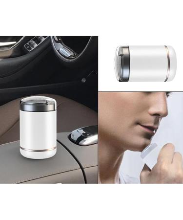 Electric Beard Trimmer Mini Beard Trimmer USB Charging ABS Aluminum Alloy Portable 3W LED Indicator for Home (White) - Buy Online on GoSupps.com