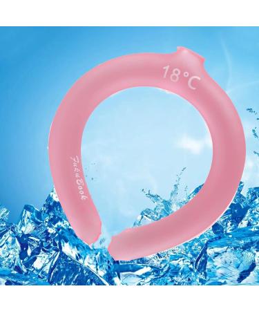 Collars Wearable Neck Tube for Extremely Hot Weather | Wearable Cooling Mat Outdoor Pillow for Hear Prevention Pink - Buy Online on GoSupps.com
