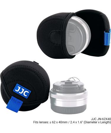 JJC Water Resistant Neoprene Lens Pouch for Mirrorless Lenses - Canon EF-M 22mm, Sony E PZ 16-50mm, Fujifilm XF27 - 2.4 x 1.6 Inches - Buy Online on GoSupps.com