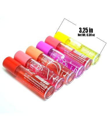 Italia Deluxe Fruity Roll-on Lip Gloss Set - 8 Moisturizing Fruit Flavors 0.3oz Each - Buy Online on GoSupps.com